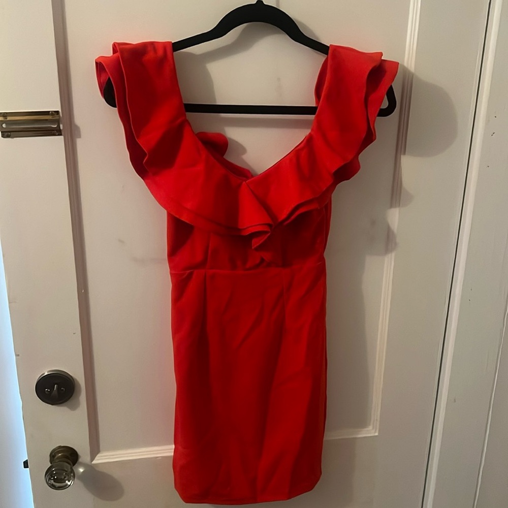 Lulus red mini bodycon dress